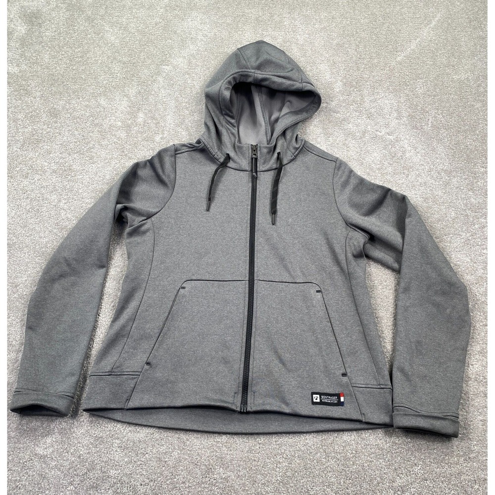 Bontrager Evoke Women's Mountain Bike Cycle Hoodie Size M Gray Semi Fitted